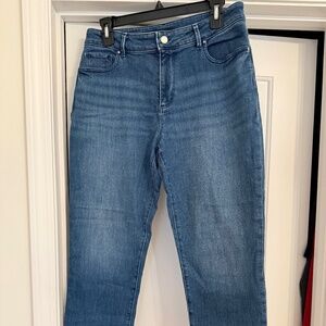 Ann Taylor factory jeans. Color: medium rinse. Size 8.